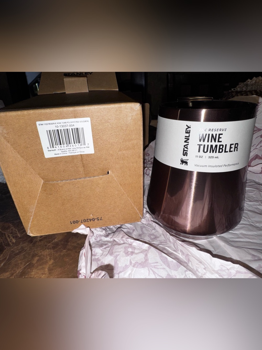 Stanley polished rose gold Wine Tumbler